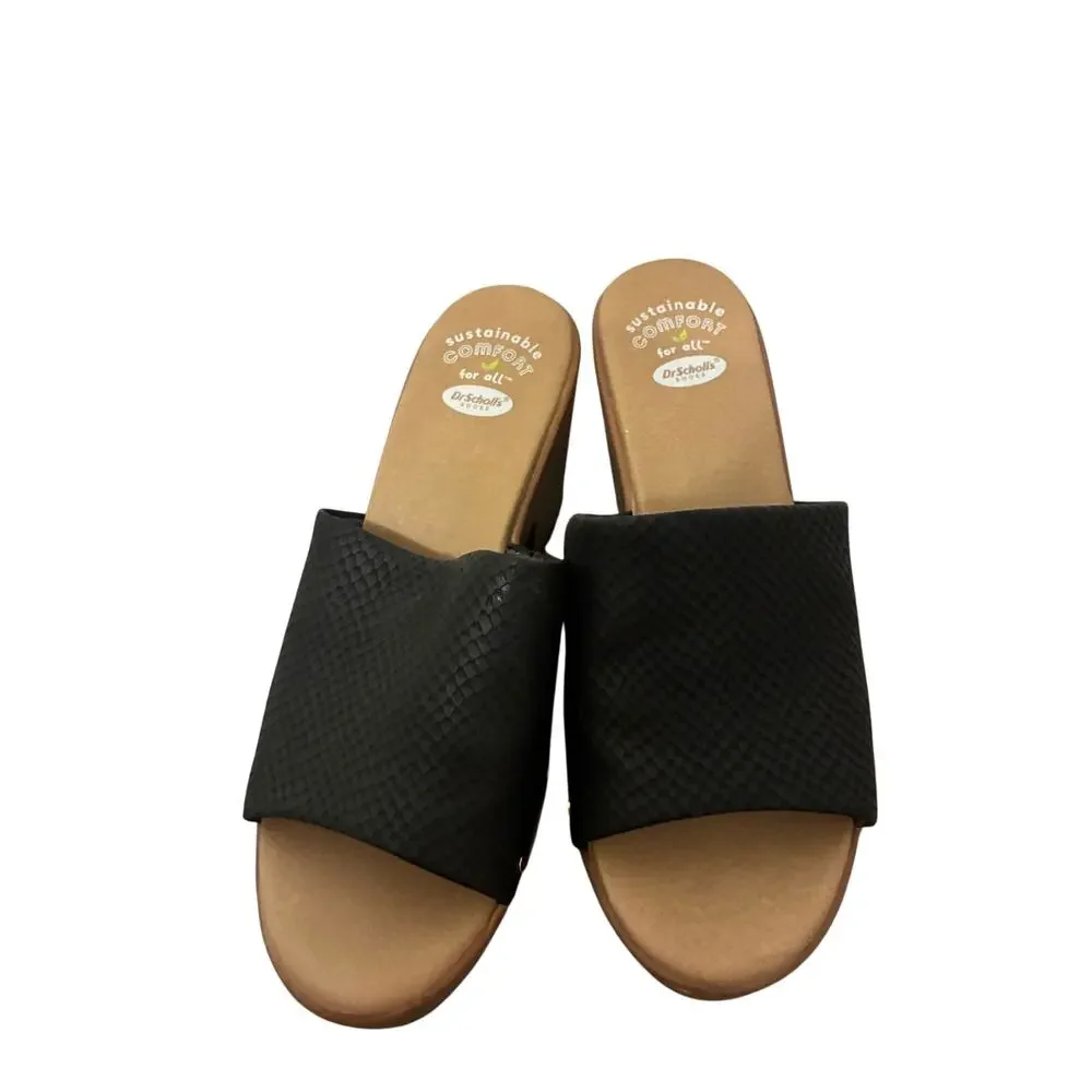 Dr. Scholl's Shoes Women's Wake Up Slide Sandals 6.5 Clog Wedge Comfort Western - Picture 4 of 6